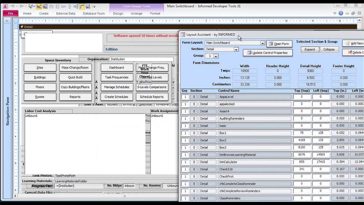 microsoft access sample inventory databases